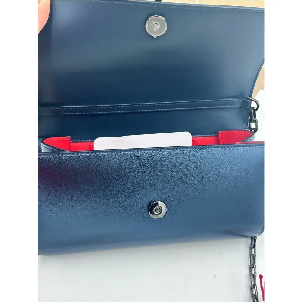 Women's Christian Louboutin Bettina nappa lamb leather wallet on a chain